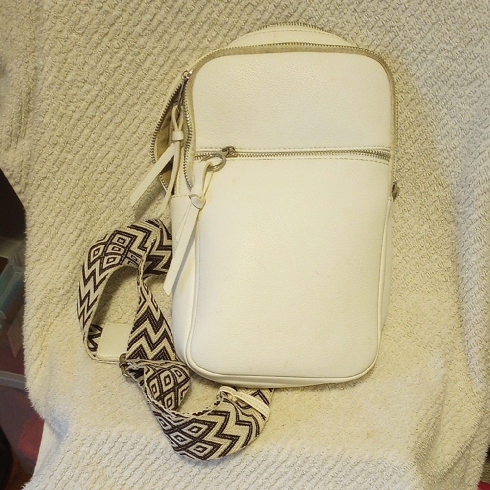 Stylish White Crossbody Bag